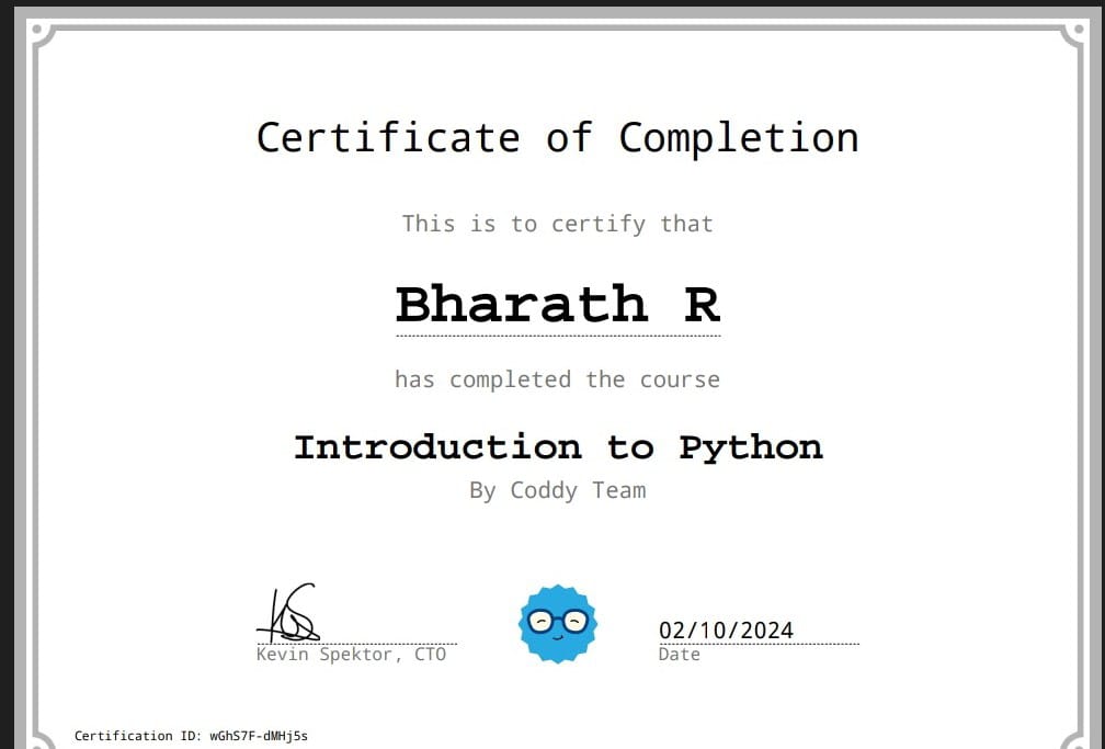 Coddy Tech Certification